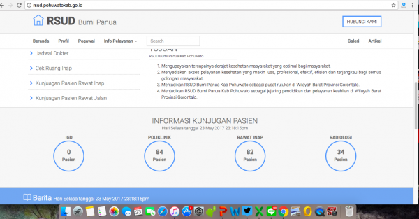 Aplikasi informasi layanan RSUD